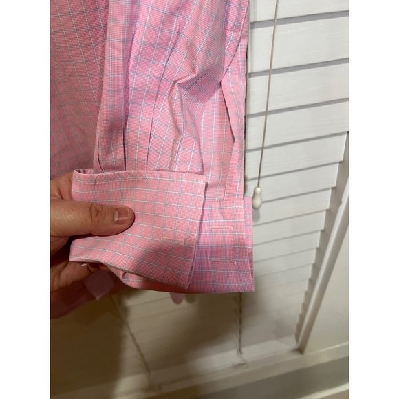 Thomas Pink French Cuff Long‎ Sleeve Button Up Shirt - Size 17 - Picture 3 of 4